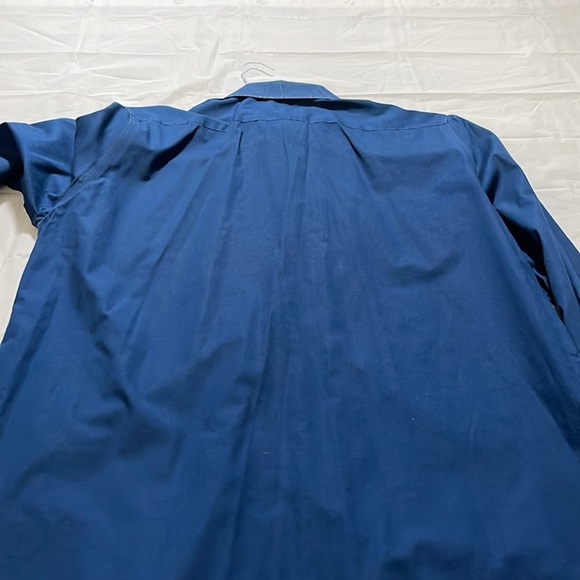 Express 1MX Modern men's button down dress shirt dark navy Size M - Picture 6 of 6